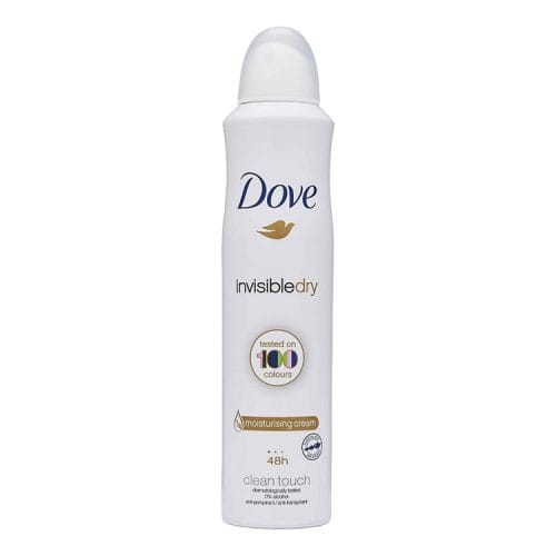 اسپری ضد تعریق زنانه داو Invisble Dry مدل Clean Touch حجم 250 میلی لیتر