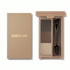 پالت سایه ابرو شیگلم مدل Puff رنگ Brown