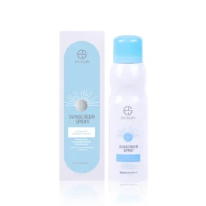 اسپری ضدآفتاب استلین فوق سبک آبرسان و ضدلک بیرنگ 180میل Estelin Ultra-Light Hydrating Invisible Sunscreen Spray SPF50 +++PA