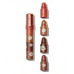رژ لب 4 در 1 شیگلم مدل Mega Lip Stacks رنگ Brownie Stack