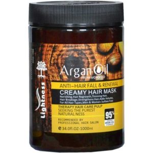 ماسک مو لایتنس مدل Argan oil حجم 1000 میلی لیتر
