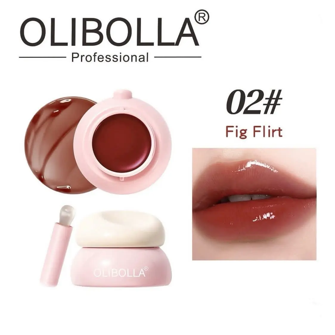 مربای لب ژله ای اولیبولا مدل Hydra Jelly رنگ Fig Flirt شماره 02