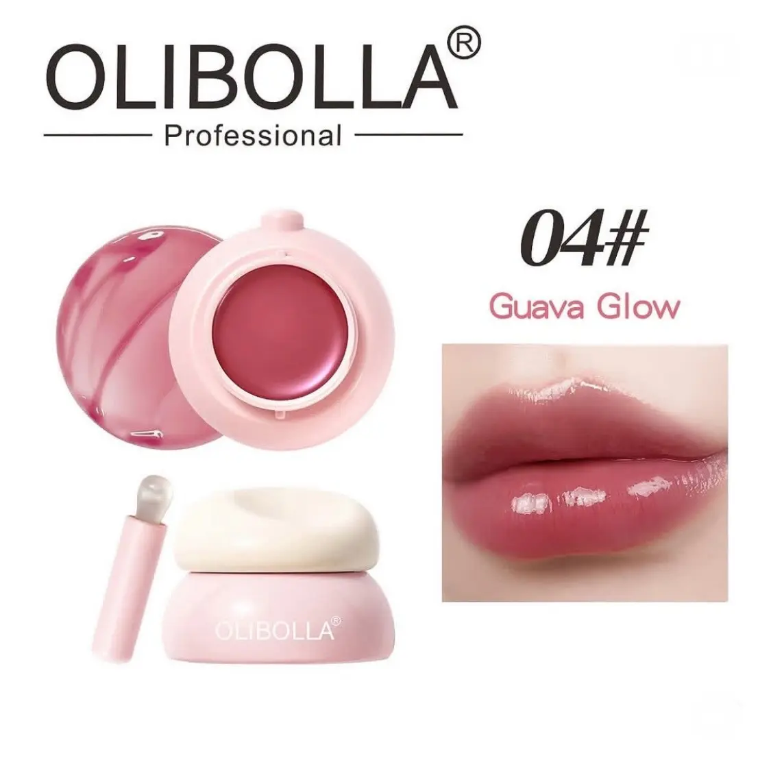 مربای لب ژله ای اولیبولا مدل Hydra Jelly رنگ Guava Glow شماره 04