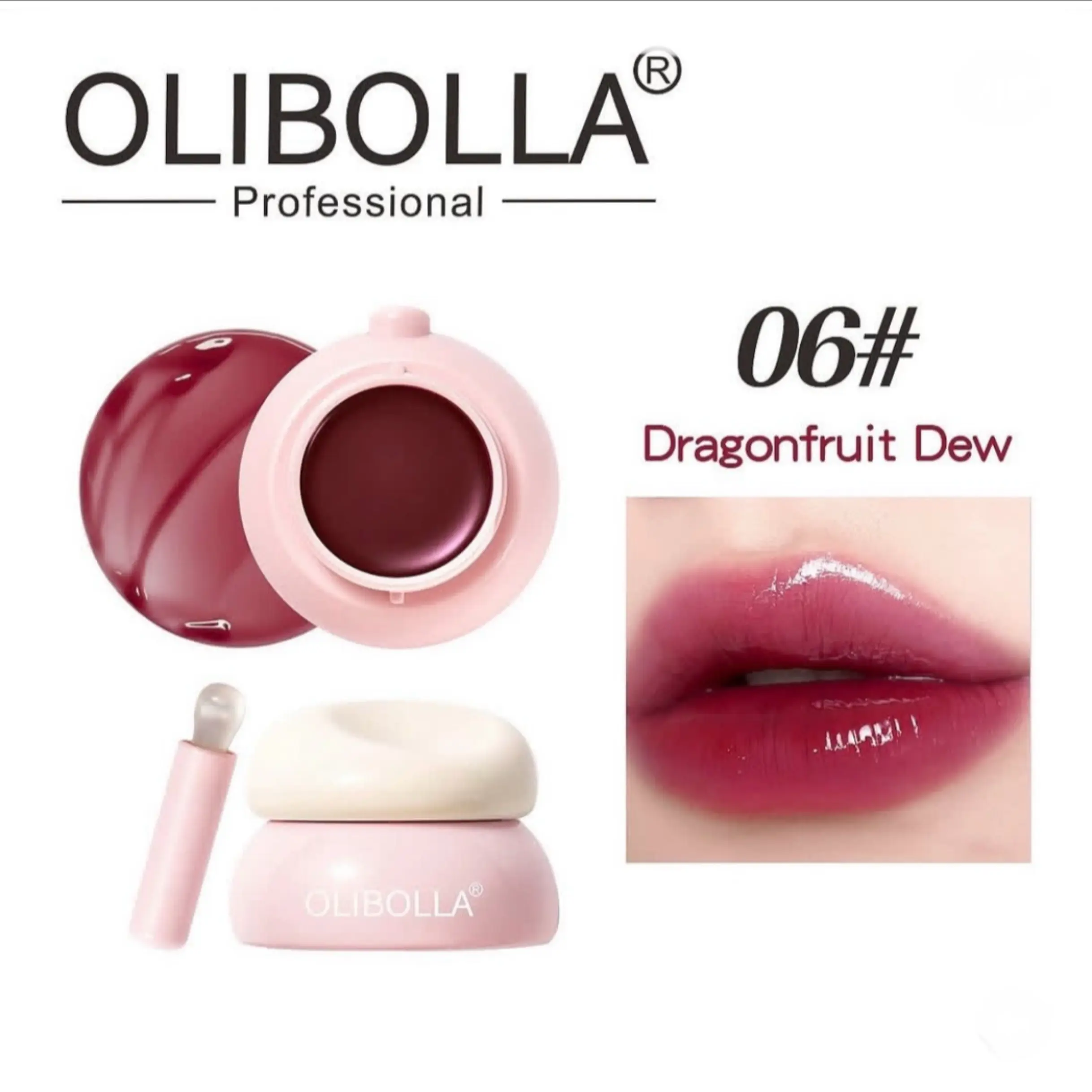 مربای لب ژله ای اولیبولا مدل Hydra Jelly رنگ Dragonfruit Dew شماره 06